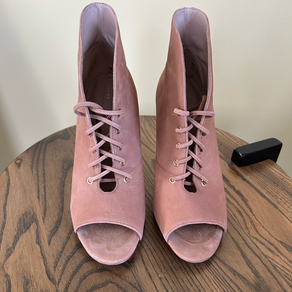 Aldo Kennice Open Toe Booties Size 7 1/2